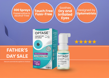 Optase Comfort Dry Eye Spray - Instant Relief for Dry, Tired, Irritated Eyes - 300 Sprays (17ml)