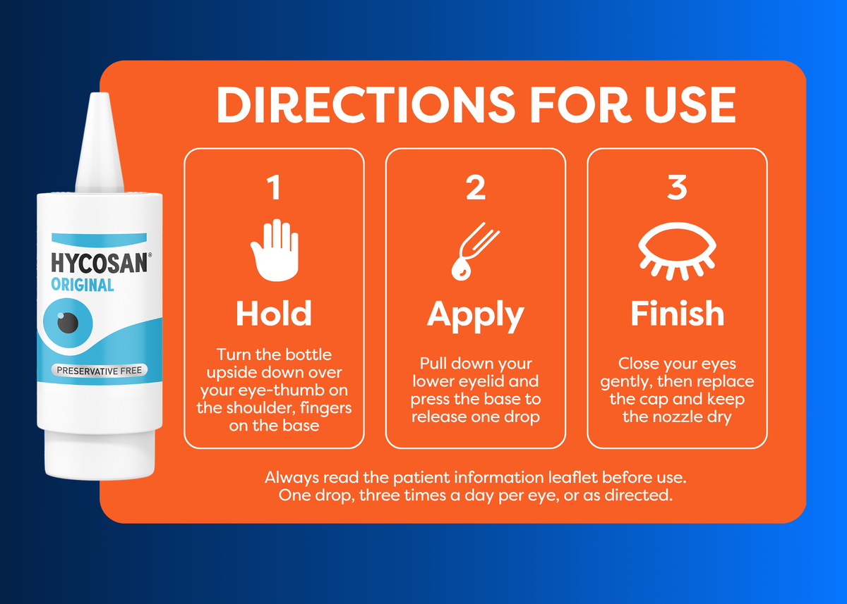Hycosan Intensive Eye Drops – Relief for Dry, Irritated & Tired Eyes (7.5ml)