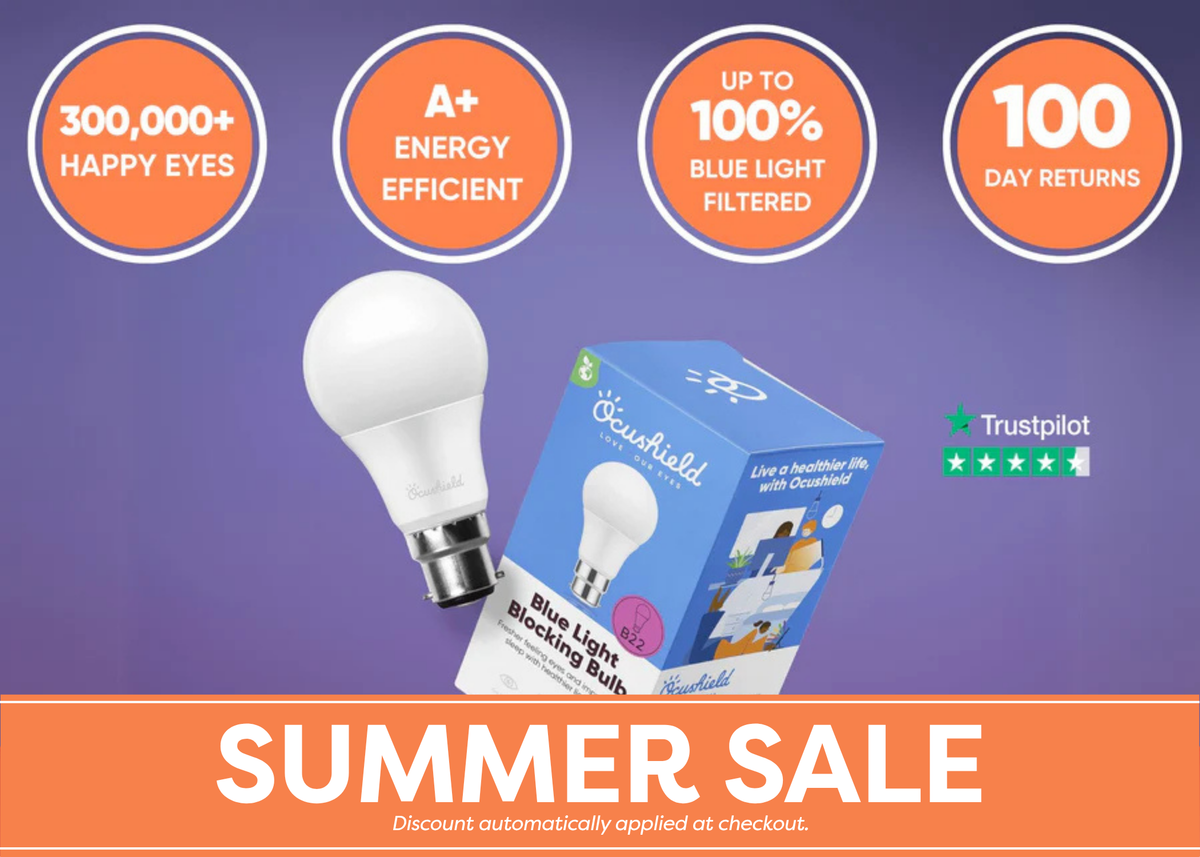 NEW - Blue Light Blocking Light Bulb - Ocubulb
