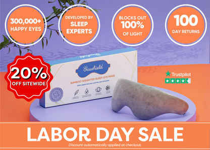 NEW - Bamboo Weighted Sleep Eye Mask