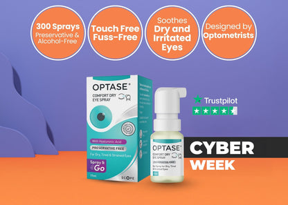 Optase Comfort Dry Eye Spray - Instant Relief for Dry, Tired, Irritated Eyes - 300 Sprays (17ml)