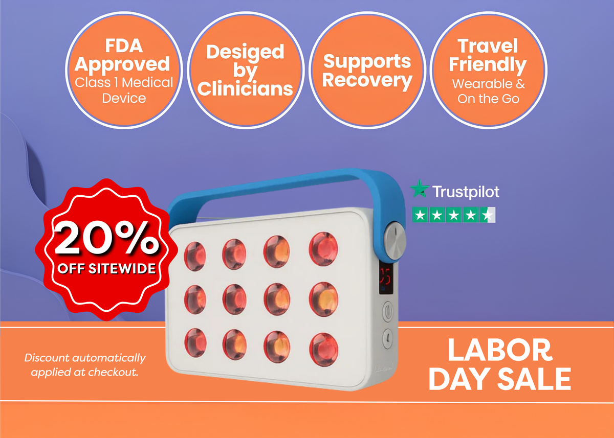Ocuglow Portable Red & Infrared Light Therapy Panel by Ocushield – For Brighter Skin, Better Sleep and Recovery
