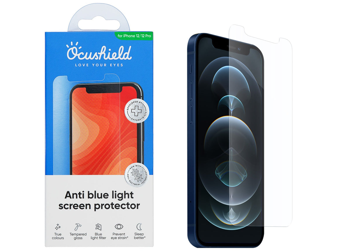 Anti blue light screen protector for iPhone