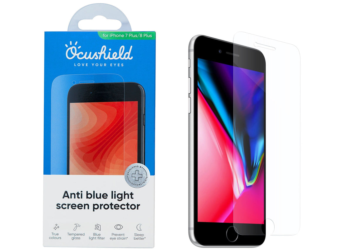 Anti blue light screen protector for iPhone