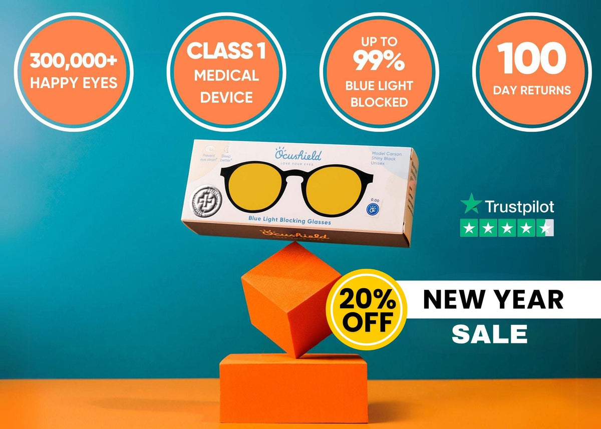Amber Anti blue light glasses for Men & Women