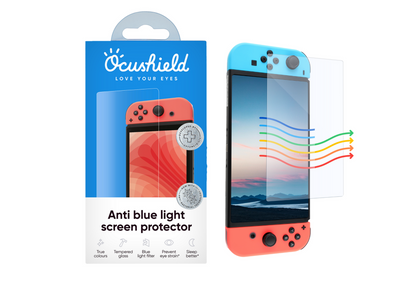 Anti blue light screen protector for Nintendo Switch