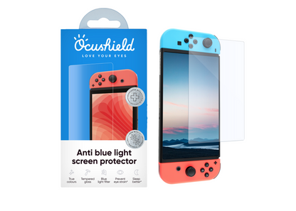 Anti blue light screen protector for Nintendo Switch