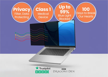 Anti blue light privacy filter for MacBook Air & Pro