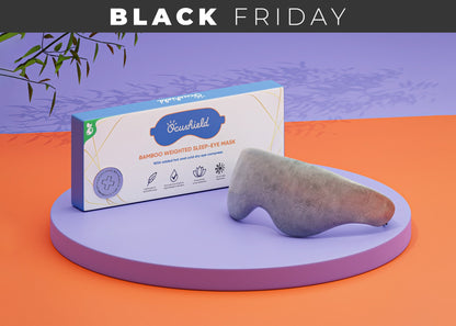NEW - Bamboo Weighted Sleep Eye Mask