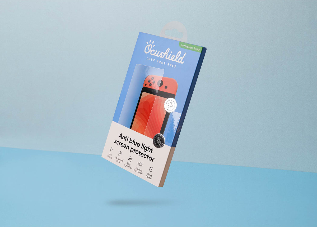 Anti blue light screen protector for Nintendo Switch