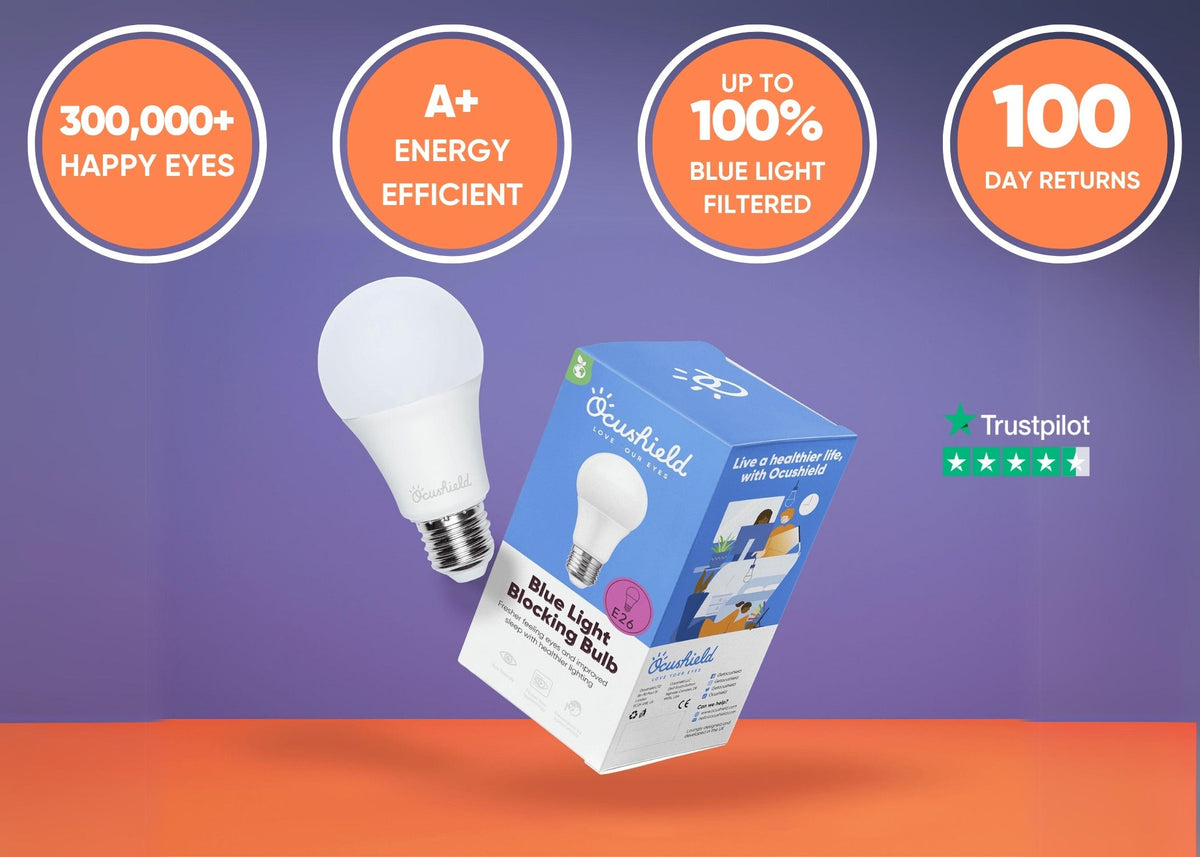 NEW - Blue Light Blocking Light Bulb - Ocubulb