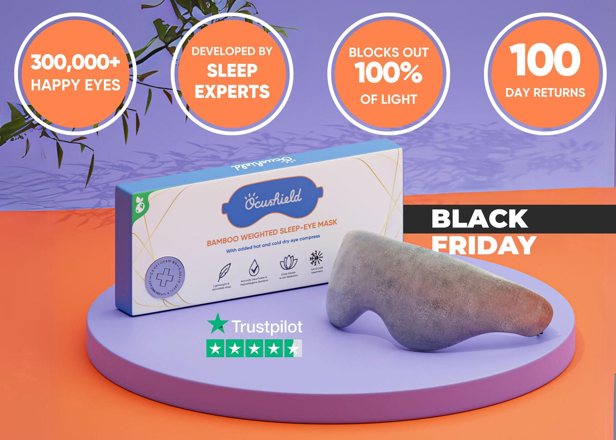 NEW - Bamboo Weighted Sleep Eye Mask