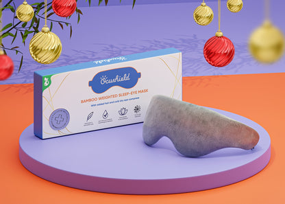 NEW - Bamboo Weighted Sleep Eye Mask