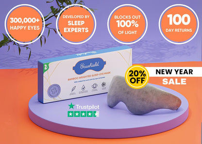 NEW - Bamboo Weighted Sleep Eye Mask