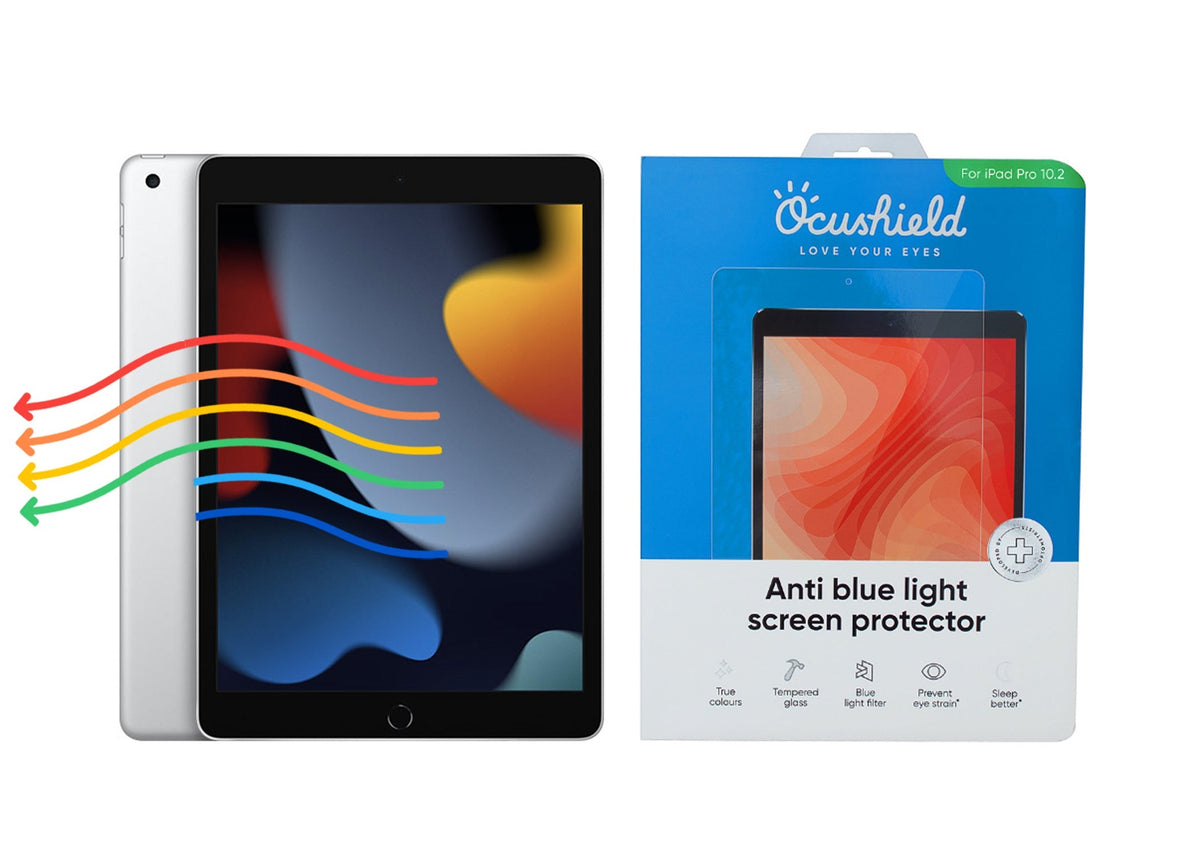 Anti blue light screen protector for iPad