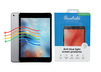 Anti blue light screen protector for iPad