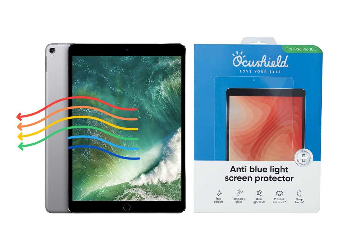 Anti blue light screen protector for iPad