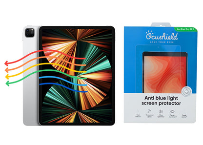 Anti blue light screen protector for iPad