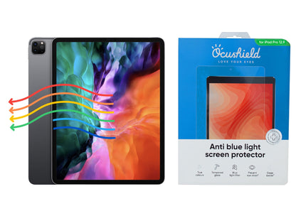 Anti blue light screen protector for iPad