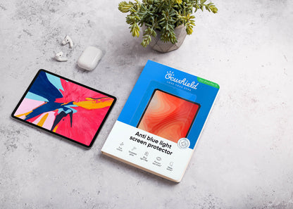 Anti blue light screen protector for iPad