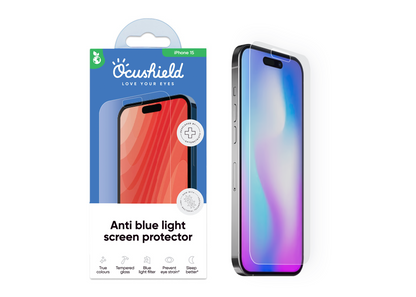 Anti blue light screen protector for iPhone