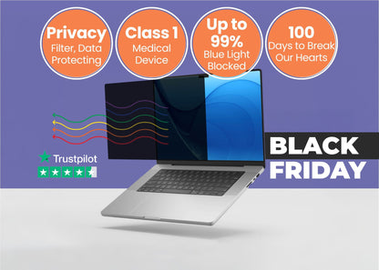 Anti blue light privacy filter for MacBook Air & Pro