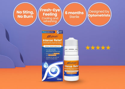 Ocufresh Intensive Eye Drops – Relief for Dry, Irritated & Tired Eyes (10ml)
