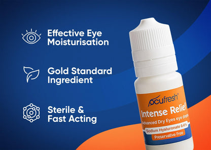 Ocufresh Intensive Eye Drops – Relief for Dry, Irritated & Tired Eyes (10ml)