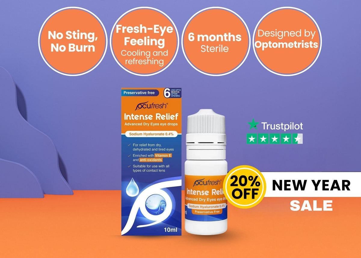 Ocufresh Intensive Eye Drops – Relief for Dry, Irritated & Tired Eyes (10ml)