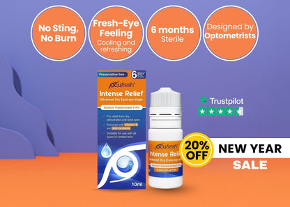 Ocufresh Intensive Eye Drops – Relief for Dry, Irritated & Tired Eyes (10ml)