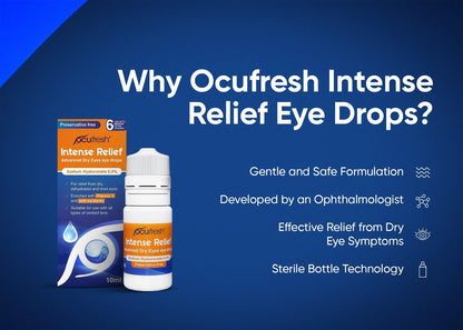Ocufresh Intensive Eye Drops – Relief for Dry, Irritated & Tired Eyes (10ml)