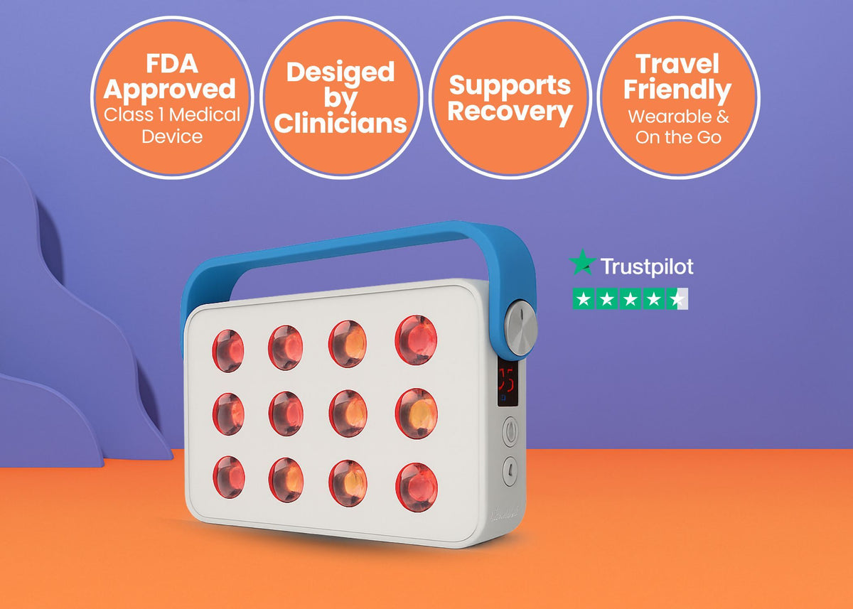 Ocuglow Portable Red & Infrared Light Therapy Panel by Ocushield – For Brighter Skin, Better Sleep and Recovery
