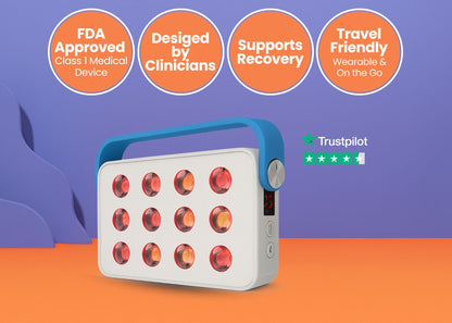 Ocuglow Portable Red & Infrared Light Therapy Panel by Ocushield – For Brighter Skin, Better Sleep and Recovery