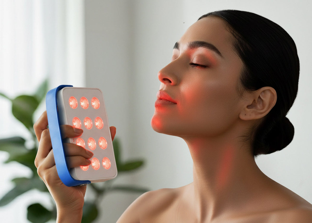 Ocuglow Portable Red & Infrared Light Therapy Panel by Ocushield – For Brighter Skin, Better Sleep and Recovery