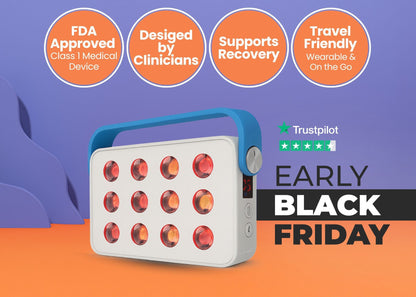 Ocuglow Portable Red & Infrared Light Therapy Panel by Ocushield – For Brighter Skin, Better Sleep and Recovery