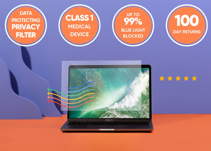 Anti blue light privacy filter for MacBook Air & Pro