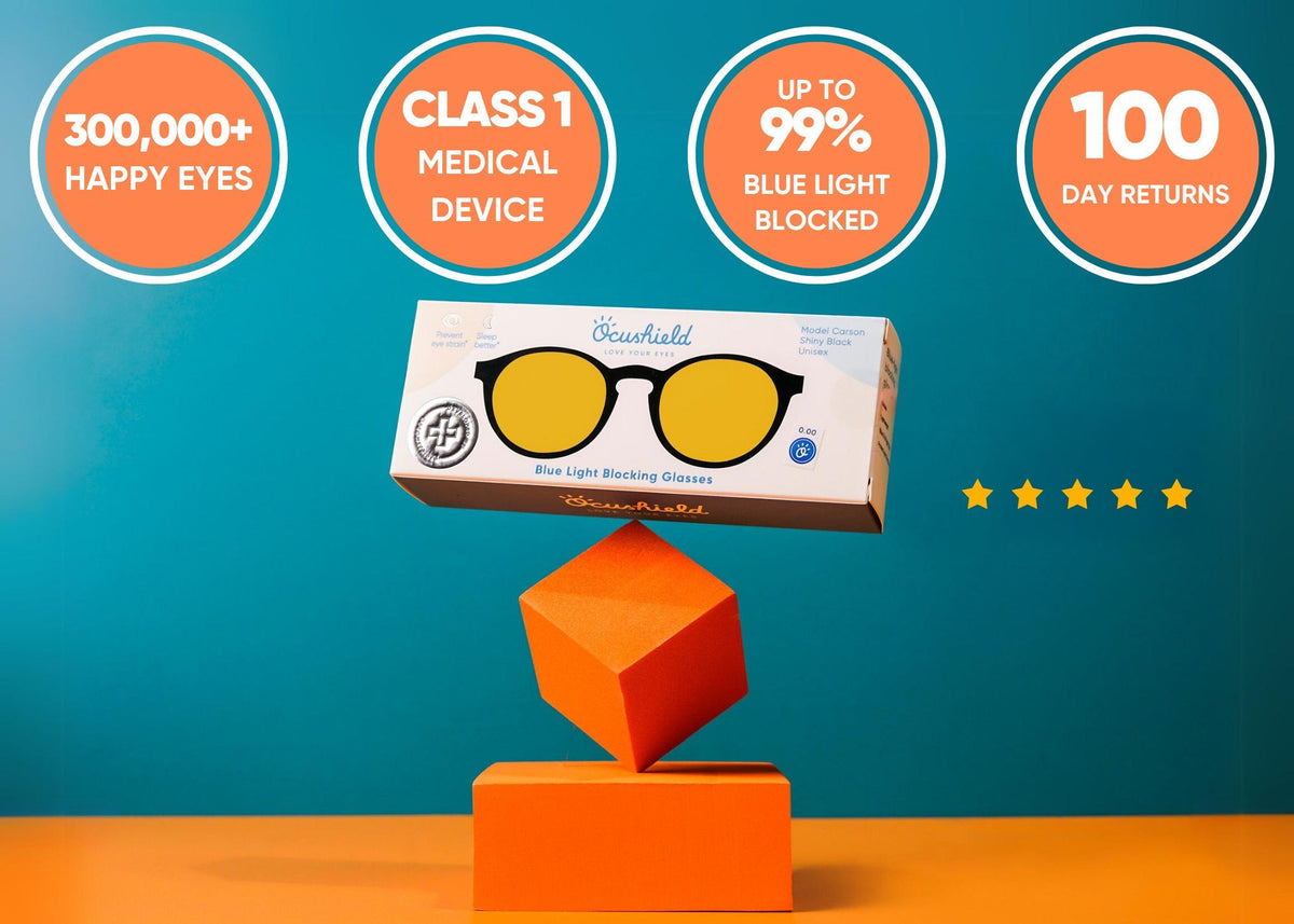 Amber Anti blue light glasses for Men & Women