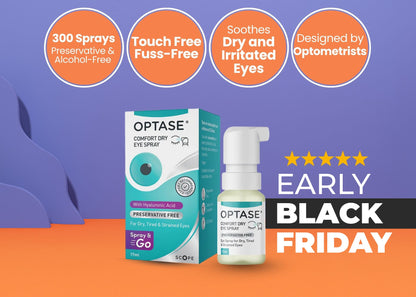 Optase Comfort Dry Eye Spray - Instant Relief for Dry, Tired, Irritated Eyes - 300 Sprays (17ml)