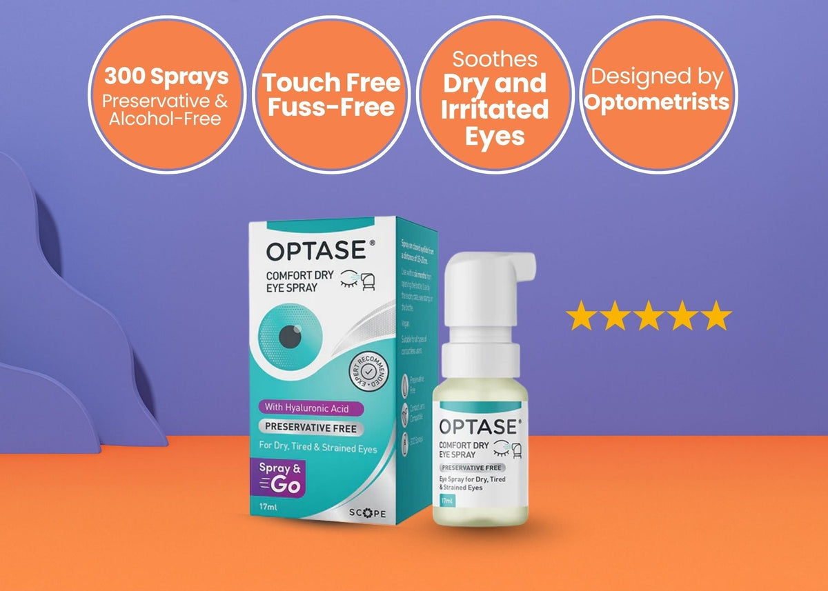Optase Comfort Dry Eye Spray - Instant Relief for Dry, Tired, Irritated Eyes - 300 Sprays (17ml)
