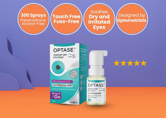 Optase Comfort Dry Eye Spray - Instant Relief for Dry, Tired, Irritated Eyes - 300 Sprays (17ml)