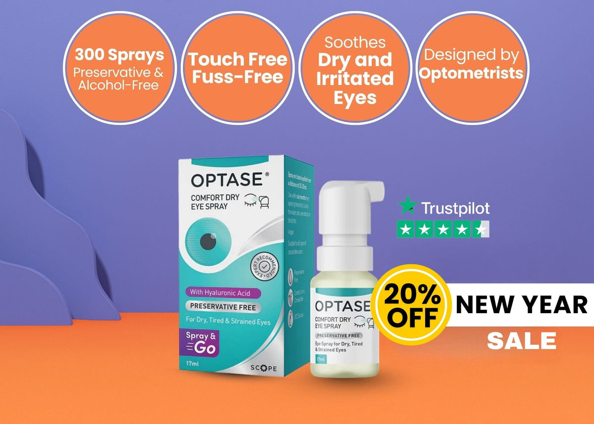 Optase Comfort Dry Eye Spray - Instant Relief for Dry, Tired, Irritated Eyes - 300 Sprays (17ml)