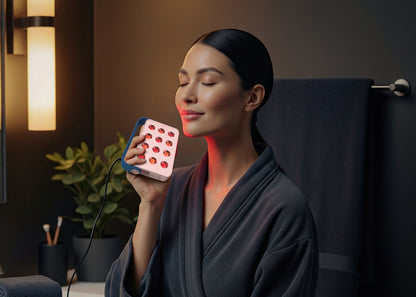 Ocuglow Portable Red & Infrared Light Therapy Panel by Ocushield – For Brighter Skin, Better Sleep and Recovery