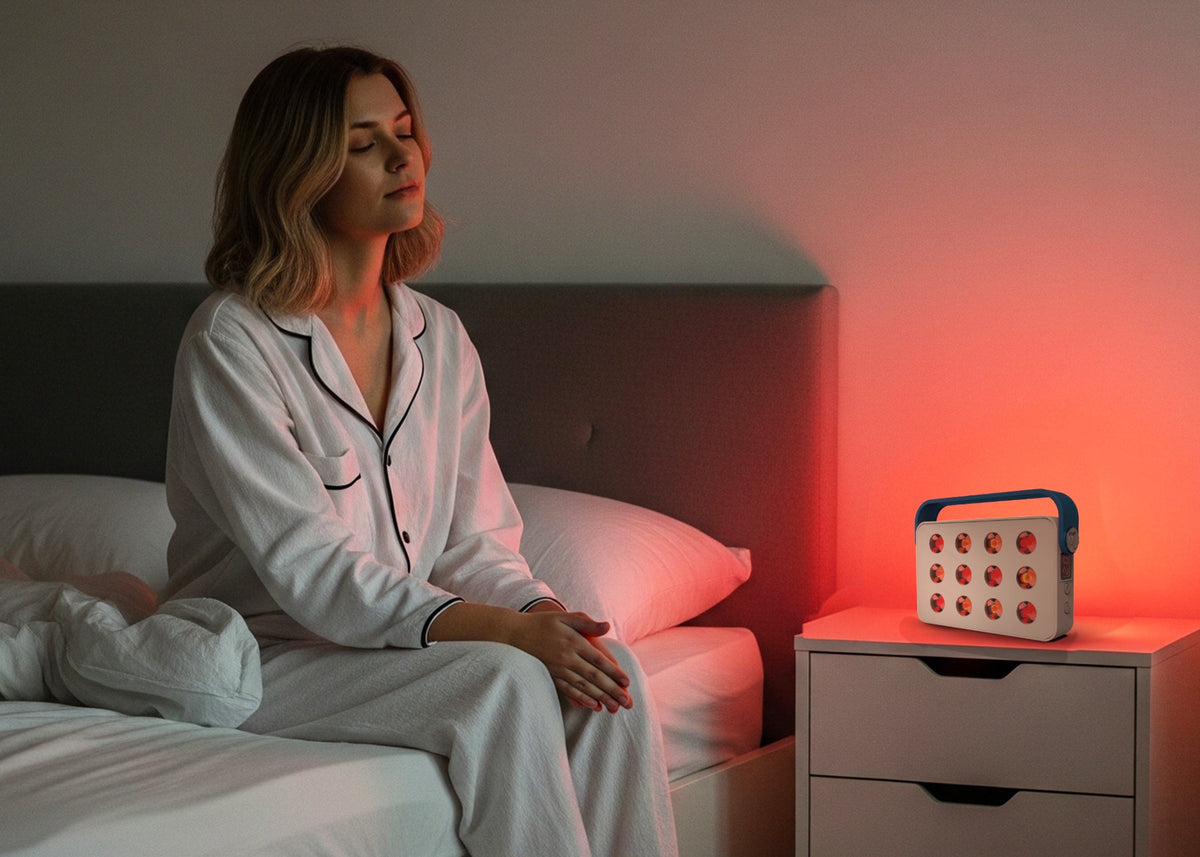 Ocuglow Portable Red & Infrared Light Therapy Panel by Ocushield – For Brighter Skin, Better Sleep and Recovery